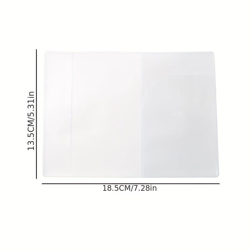 Clear PVC Passport Protector Waterproof Travel ID Card Holder