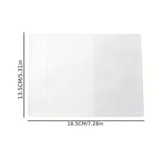 Clear PVC Passport Protector Waterproof Travel ID Card Holder
