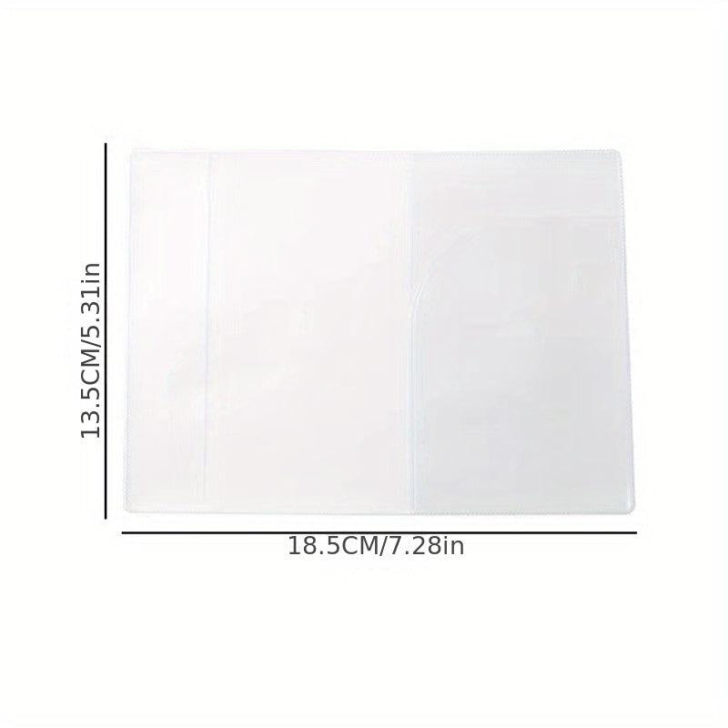 Clear PVC Passport Protector Waterproof Travel ID Card Holder
