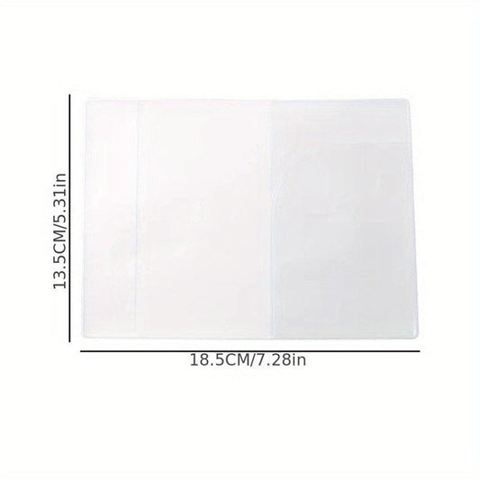 Clear PVC Passport Protector Waterproof Travel ID Card Holder