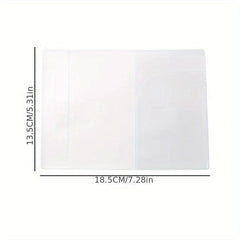 Clear PVC Passport Protector Waterproof Travel ID Card Holder