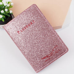 Glitter Travel Passport Clip Holder