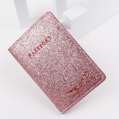 Glitter Travel Passport Clip Holder