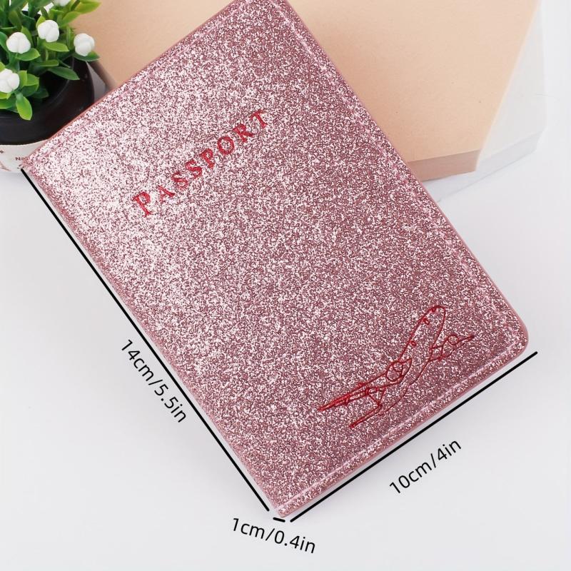 Glitter Travel Passport Clip Holder