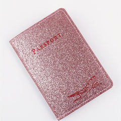 Glitter Travel Passport Clip Holder