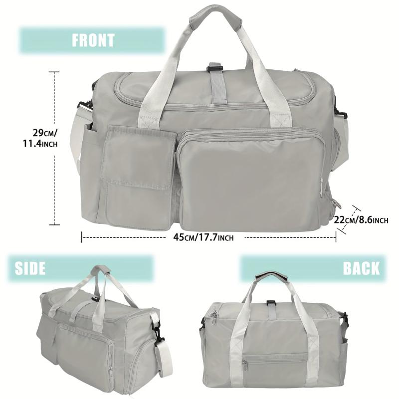 Large Capacity Duffle Bag with Shoe Warehouse, Wet Dry Separation