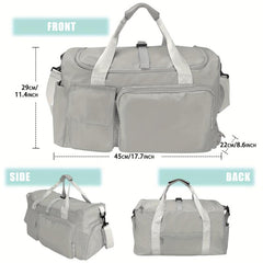 Large Capacity Duffle Bag with Shoe Warehouse, Wet Dry Separation