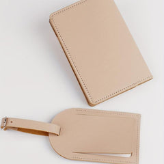 Map Pattern Passport Holder & Luggage Tag Set