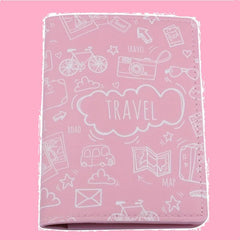 PU Leather Digital Printing Passport Bag