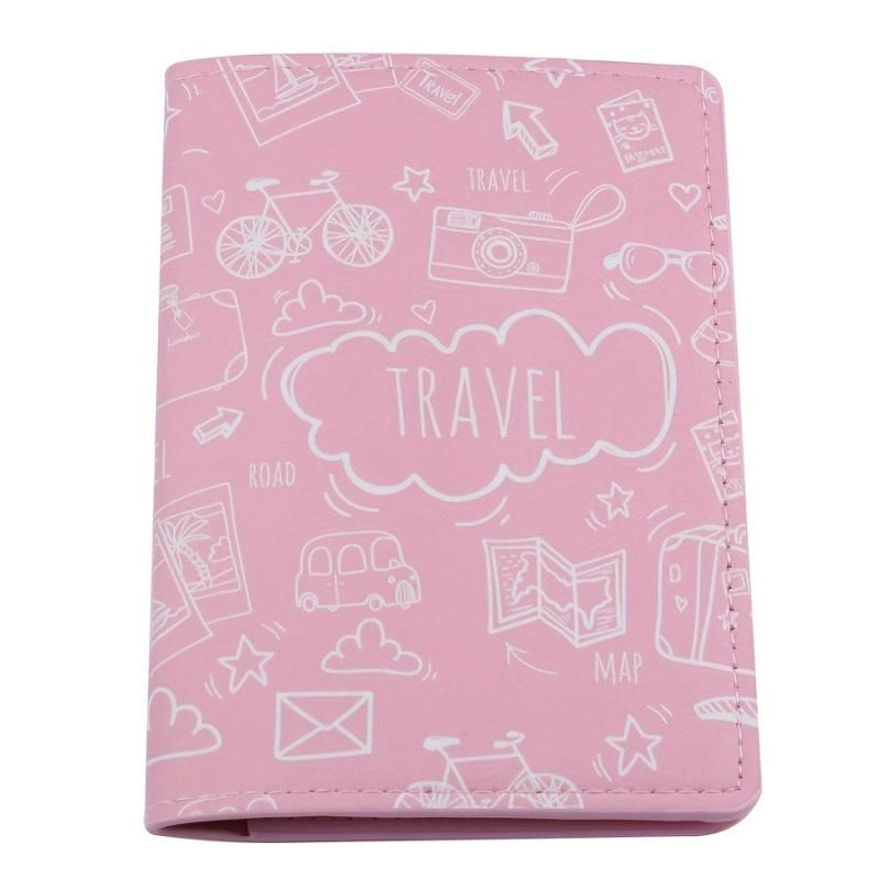 PU Leather Digital Printing Passport Bag