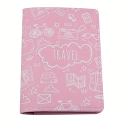 PU Leather Digital Printing Passport Bag