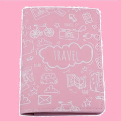PU Leather Digital Printing Passport Bag