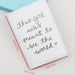 Travel Bronzing Passport Holder for Men and Women