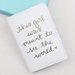 Travel Bronzing Passport Holder for Men and Women