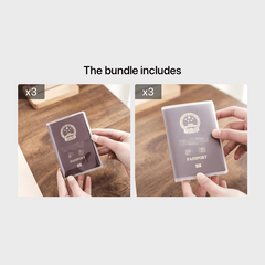 Waterproof Transparent Passport Cover PVC Holder Clear Protector