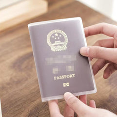Waterproof Transparent Passport Cover PVC Holder Clear Protector