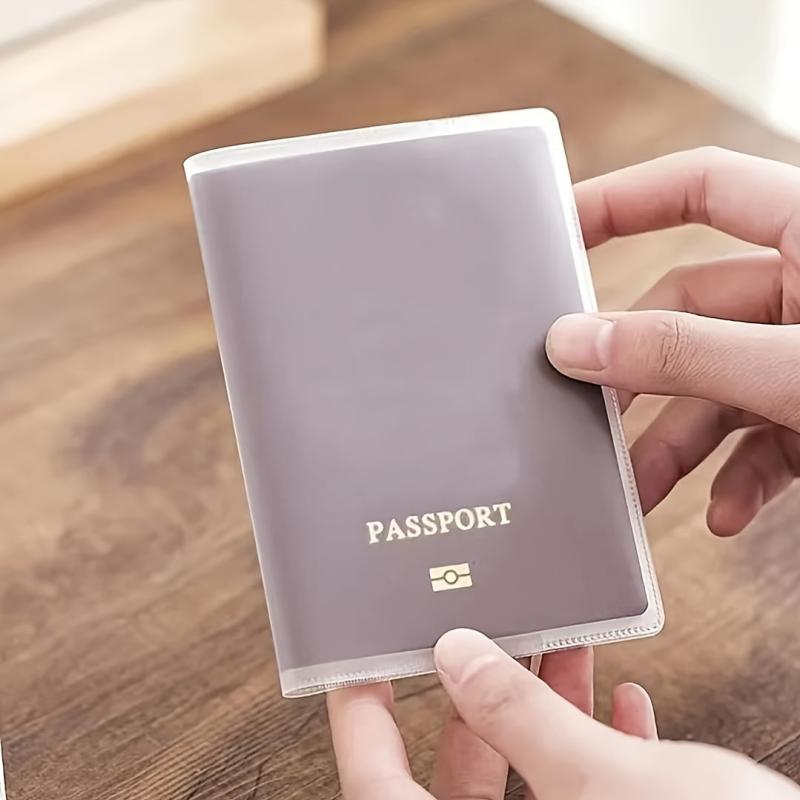 Waterproof Transparent Passport Cover PVC Holder Clear Protector
