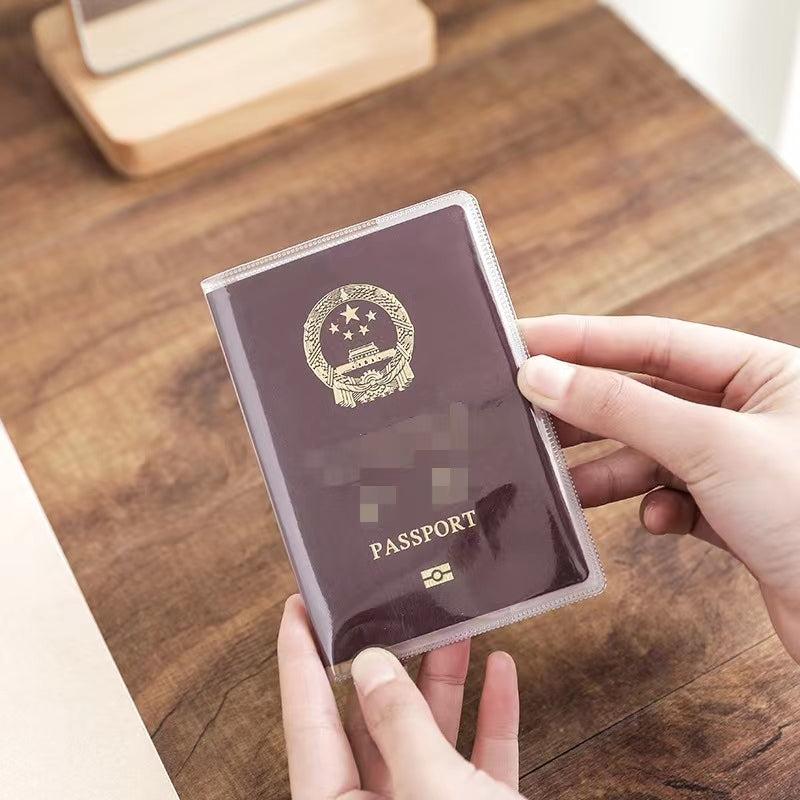 Waterproof Transparent Passport Cover PVC Holder Clear Protector