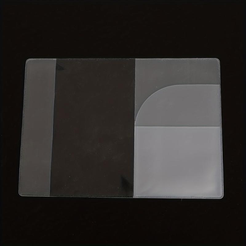 3pcs Thick Transparent Frosted Passport Holder Waterproof Dustproof