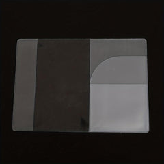 3pcs Thick Transparent Frosted Passport Holder Waterproof Dustproof