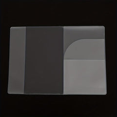 3pcs Thick Transparent Frosted Passport Holder Waterproof Dustproof