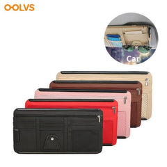 Car Sun Visor Organizer Sunglasses Holder PU Leather