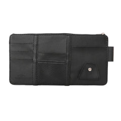 Car Sun Visor Organizer Sunglasses Holder PU Leather