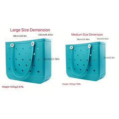 Rubber Beach Bag Lightweight Tote Storage Bag