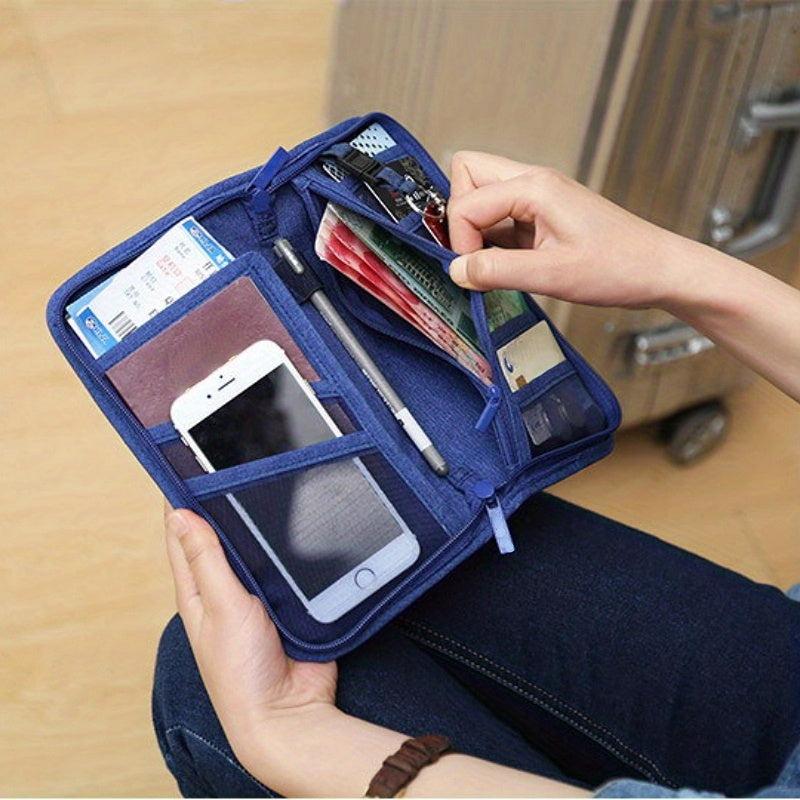 Travel Document Bag for Passport and Tickets Storage
