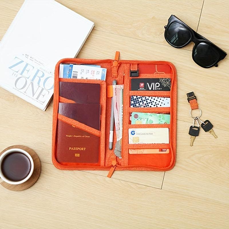 Travel Document Bag for Passport and Tickets Storage