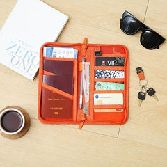 Travel Document Bag for Passport and Tickets Storage