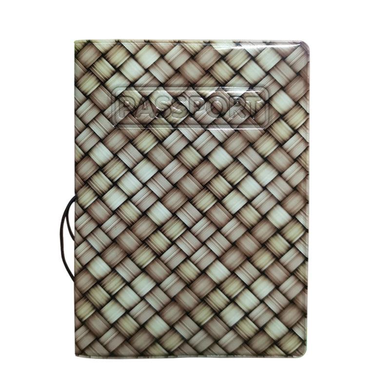 Colorful Woven Travel Document Passport Holder Case
