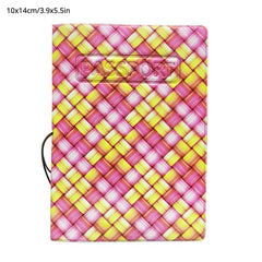 Colorful Woven Travel Document Passport Holder Case