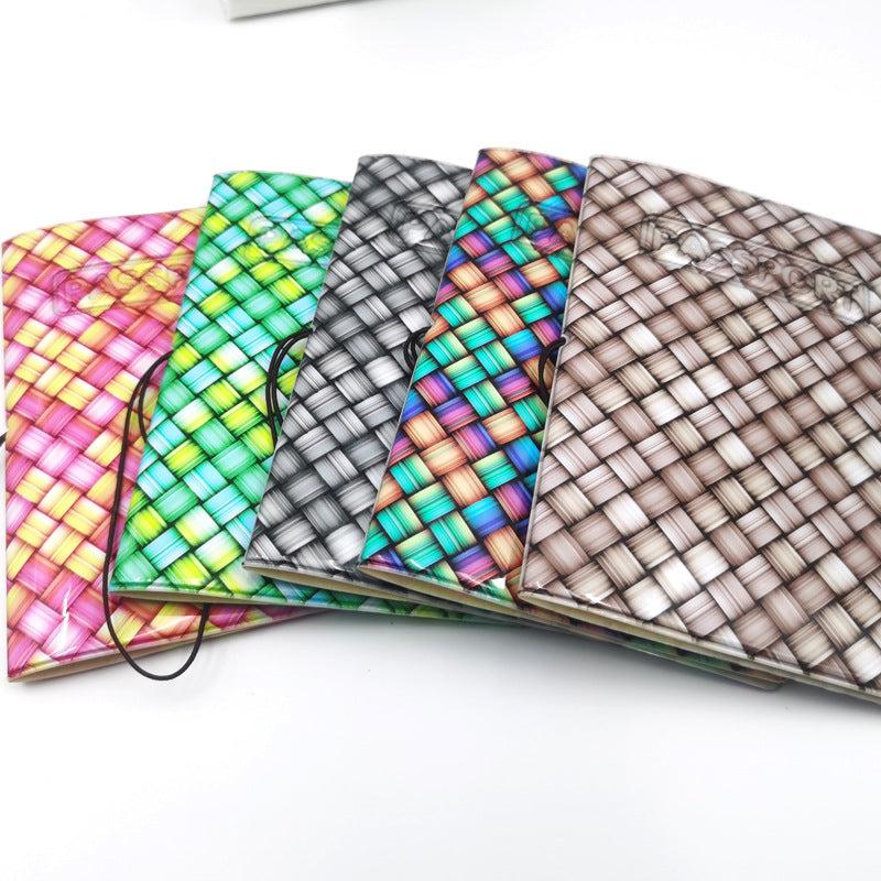 Colorful Woven Travel Document Passport Holder Case