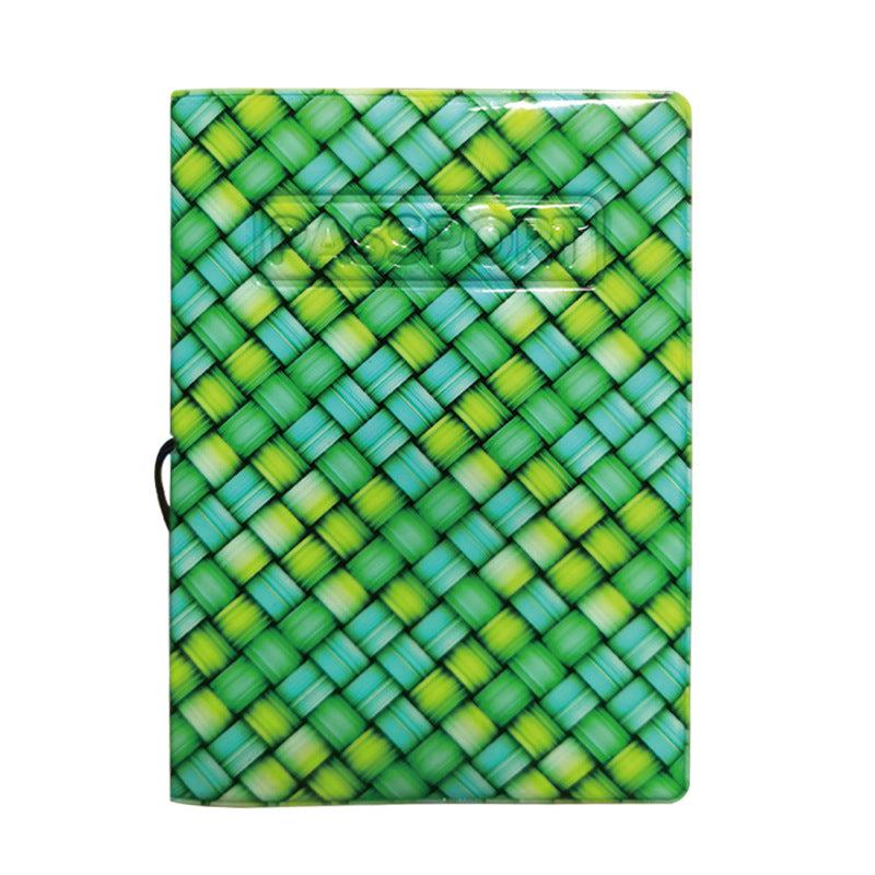 Colorful Woven Travel Document Passport Holder Case