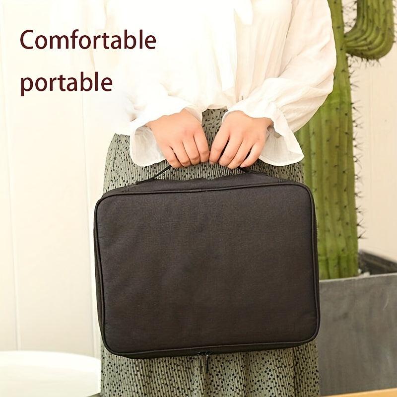 2pcs Briefcase Set for Business, Document File Holder, Commuter Bag