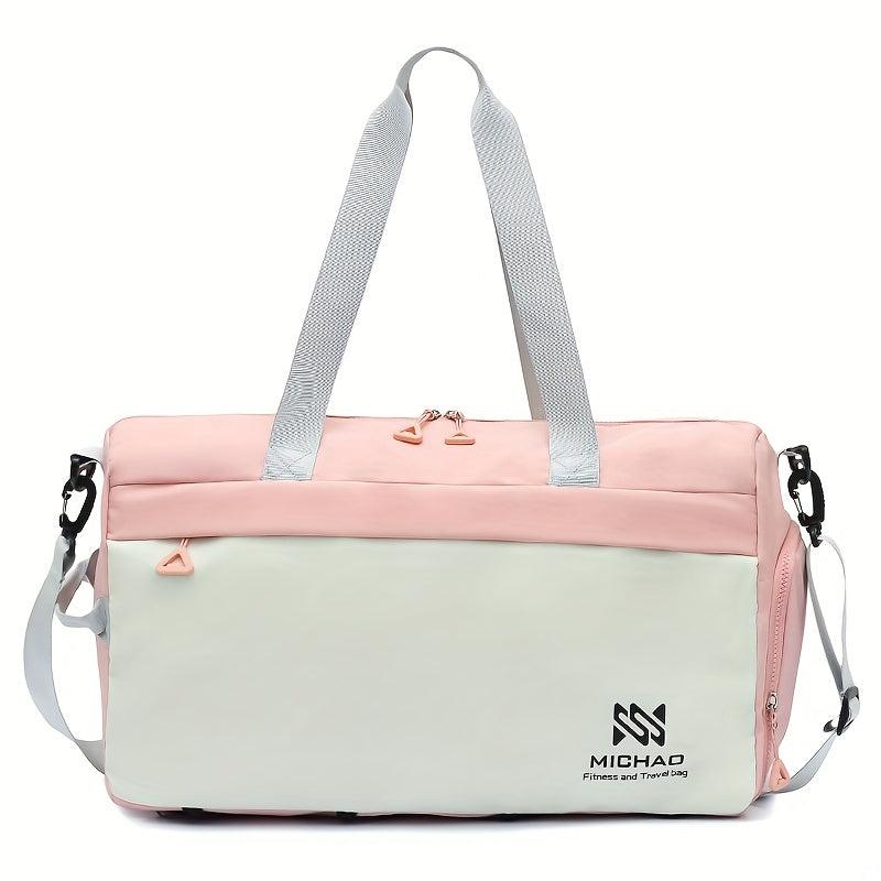 Large Capacity Sports Bag Zipper Luggage Shoulder Bag