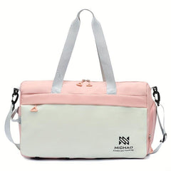 Large Capacity Sports Bag Zipper Luggage Shoulder Bag