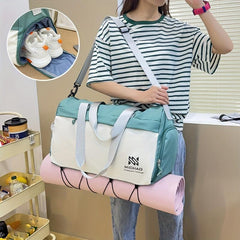 Large Capacity Sports Bag Zipper Luggage Shoulder Bag