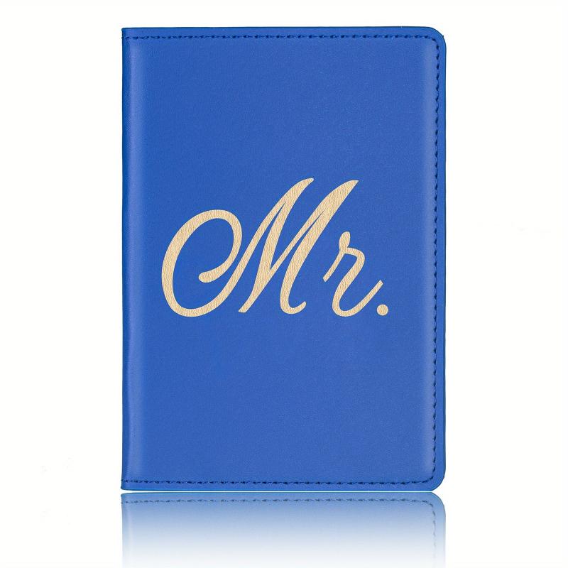 Couple Travel Passport Holder - Mr Mrs Passport Holder