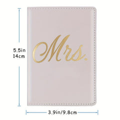 Couple Travel Passport Holder - Mr Mrs Passport Holder
