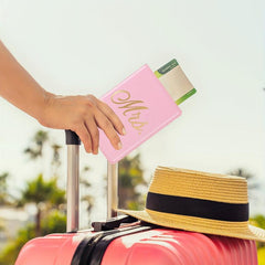 Couple Travel Passport Holder - Mr Mrs Passport Holder