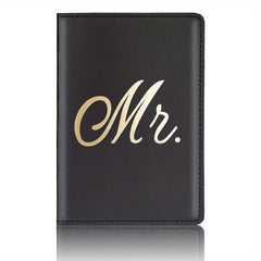 Couple Travel Passport Holder - Mr Mrs Passport Holder