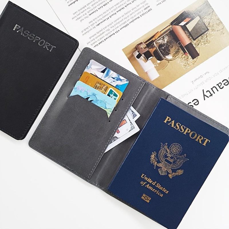 PU Leather Passport Cover & Luggage Tag Set
