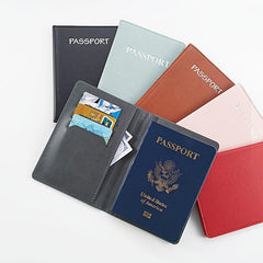 PU Leather Passport Cover & Luggage Tag Set