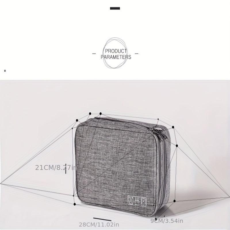 Portable Data Cable Organizer Travel Charging Headset Storage Bag