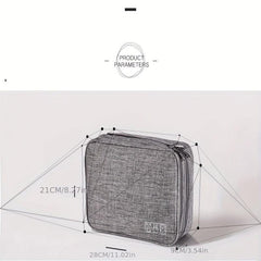 Portable Data Cable Organizer Travel Charging Headset Storage Bag