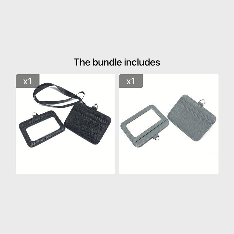 Leather Hang Tag Work Card Bag 9065