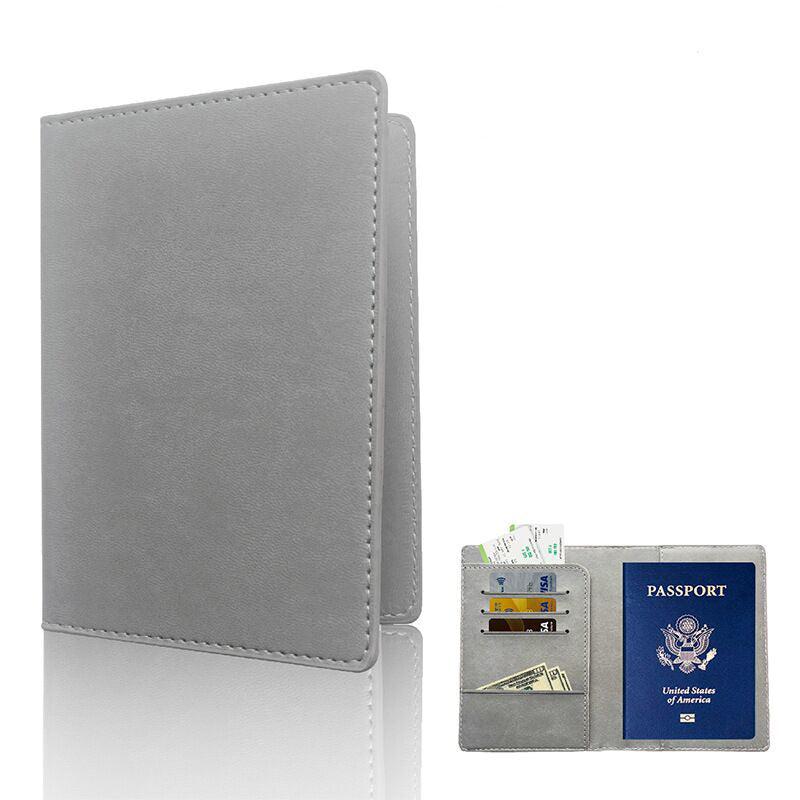 Portable PU Leather Passport Bag with Card Function