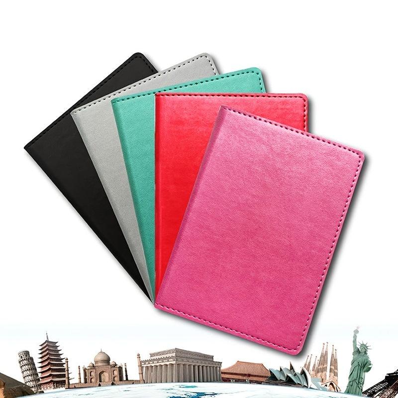 Portable PU Leather Passport Bag with Card Function